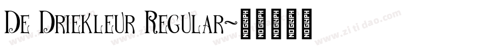 De Driekleur Regular字体转换